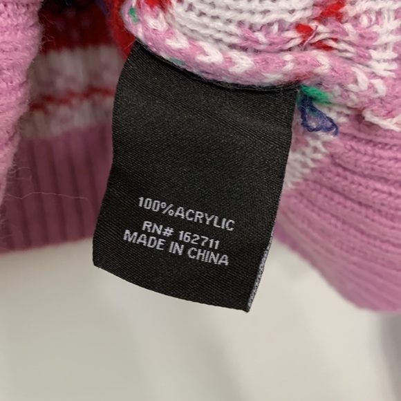 35 Degrees Y2K Lavender Snowflake Print Christmas Knitted Sweater Size XXL - Picture 6 of 6